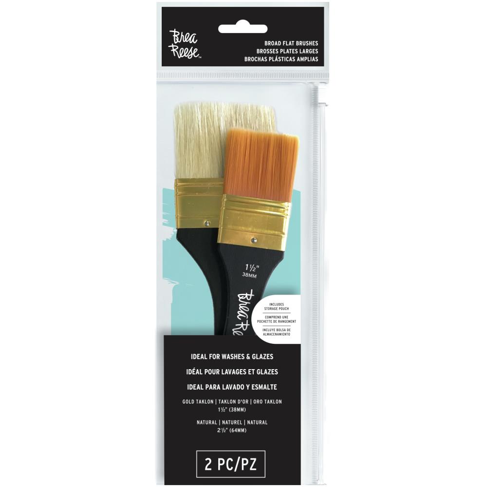 Paint Brush Set Flat / 4 Brochas Planas Pinceles y Brochas Brea Reese