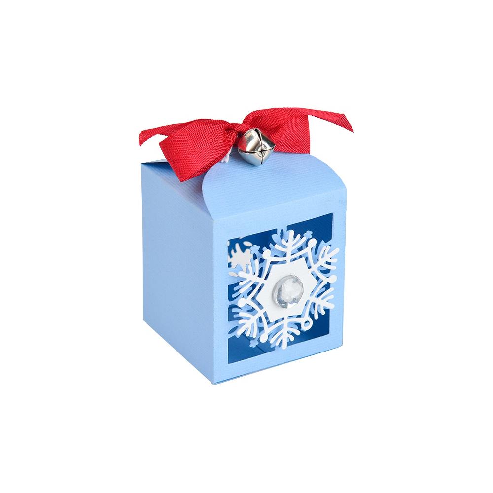 Thinlits Snowflake Favor Box Die  / Suaje de Cajita de Copo de Nieve Descontinuado Sizzix