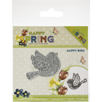 Bird, Happy Spring Die / Suaje de Pájaro Primaveral Descontinuado Precious Marieke