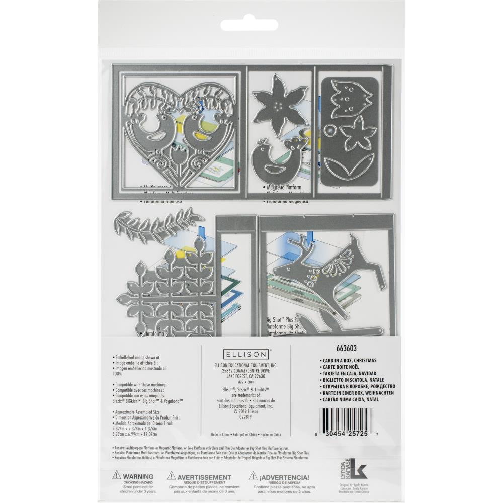 Thinlits Card In A Box ChristmasDie / Suaje Tarjeta Cajiita Descontinuado Sizzix