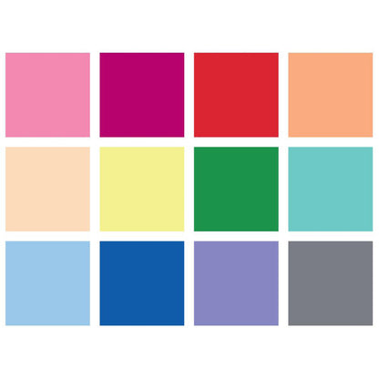 ShotBox Backgrounds Solid Color / 12 Fondos Colores Sólidos Accesorios We R Memory Keepers