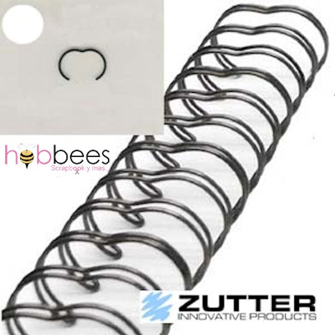 Arillos Metálicos Plata Antigüa 2.54 cm / Owire Binding Antique Silver 1" Descontinuado Zutter