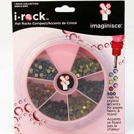 i-Rock Hot-Fix Crystal Accents / Cuentas de Vidrio con Pegamento de Fijación en Caliente Descontinuado Imaginisce
