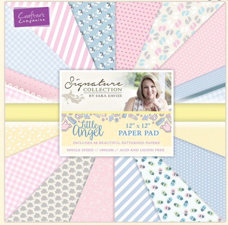 Little Angel Paper Pad 12" X 12" / Block de Papel Bebé Descontinuado Crafter&