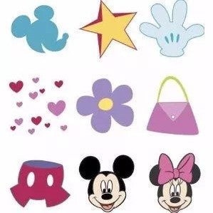 Mickey Rubber Stamps Mini Tub / Set de Sellos de Mickey Descontinuado Plaid