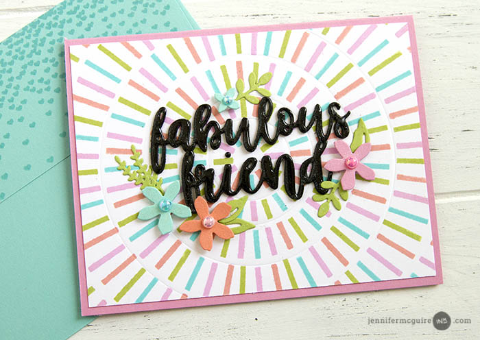 Monogram Dies / Suajes de Flores, Tarjetas y Hojas Dados de Corte / Suajes / Troqueles Concord &amp; 9th