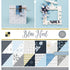 Cardstock Blue Noel / Cartulina Doble Cara Noel Azul Descontinuado DCWV