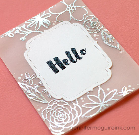 Whispers Silver Metallic Embossing Powder / Polvo de Relieve Plateado Descontinuado Darice