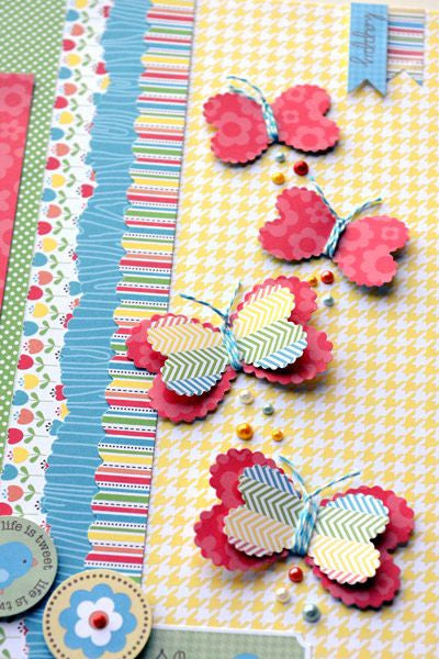 Paquete de 3 Rollos de Hilo Twine / Bakers Twine Spots &amp; Stripes Brights 3 Pack Descontinuado DoCrafts
