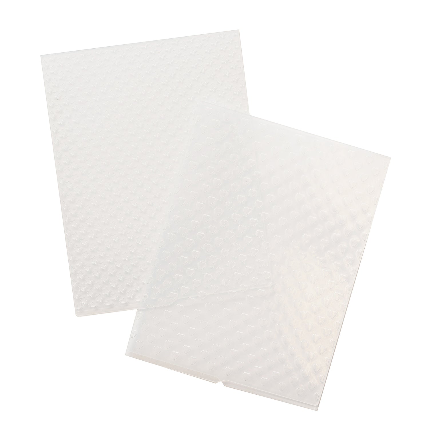 Hearts &amp; Stars Embossing Folders / Folders de Grabado Corazones y Estrellas Descontinuado We R Memory Keepers