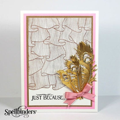 Peacock Feathers Dies  / Suajes de Corte y Realce Plumas Descontinuado Spellbinders