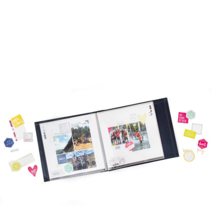 Storyline2 Post Bound Gold Life Album / Álbum Negro y Dorado Life is Beautiful Albumes Heidi Swapp