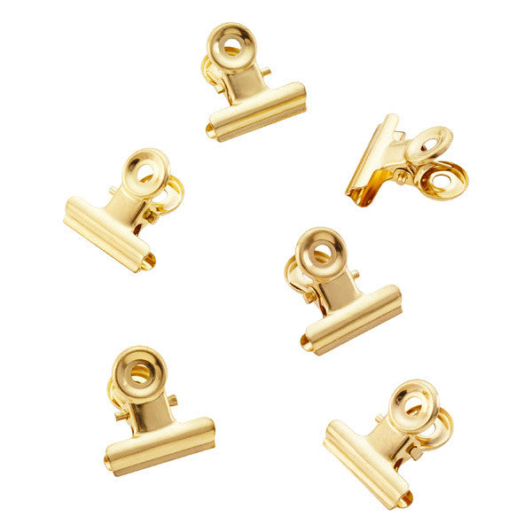 Gold Metal Clips / Clips Metálicos Dorados Descontinuado JEN HADFIELD