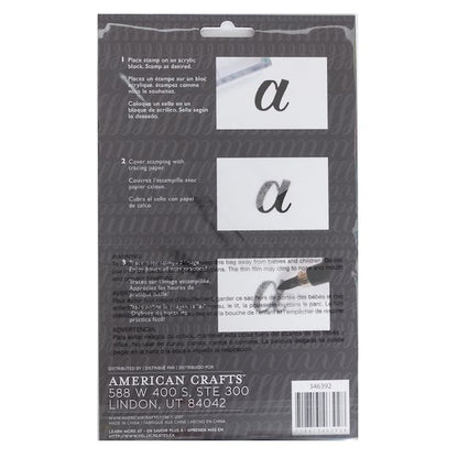Clear Acrylic Stamps Traceable Alphabet / Sellos de Polímero Alfabeto Descontinuado Kelly Creates