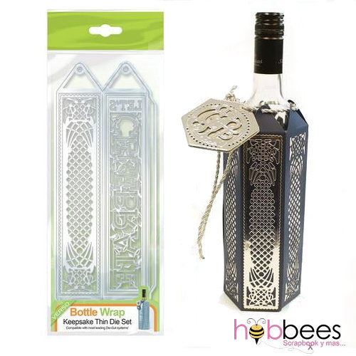 Bottle Wrap Die / Suaje de Envoltura de Botellas Descontinuado Tonic Studios