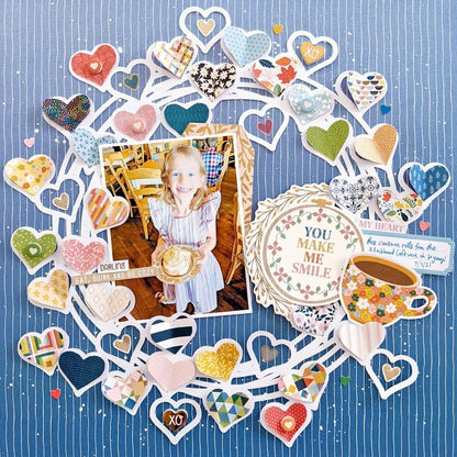 Bungalow Lane Paper Pad 6 x 8" / Block de Papel Flores y Mosaicos Descontinuado American Crafts