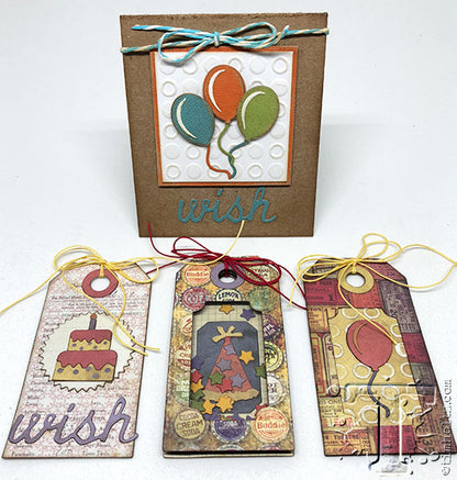 Tim Holtz Sidekick Birthday Dies / Suajes de Cumpleaños Sidekick Descontinuado Sizzix