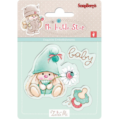 My Little Star Baby / Sellos de Polímero de Conejito Bebé Sellos Scrapberry&