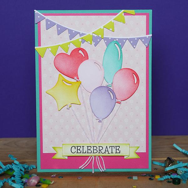 Celebration Flags Dies / Suajes de Banderines Descontinuado Elizabeth Craft Designs