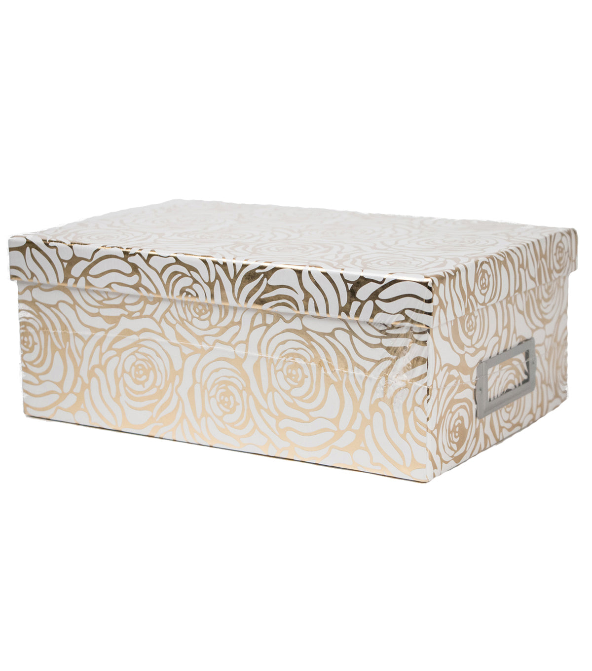 Gold Rose Foil Box / Caja Organizadora Decorada de Rosas Doradas Organizadores DCWV
