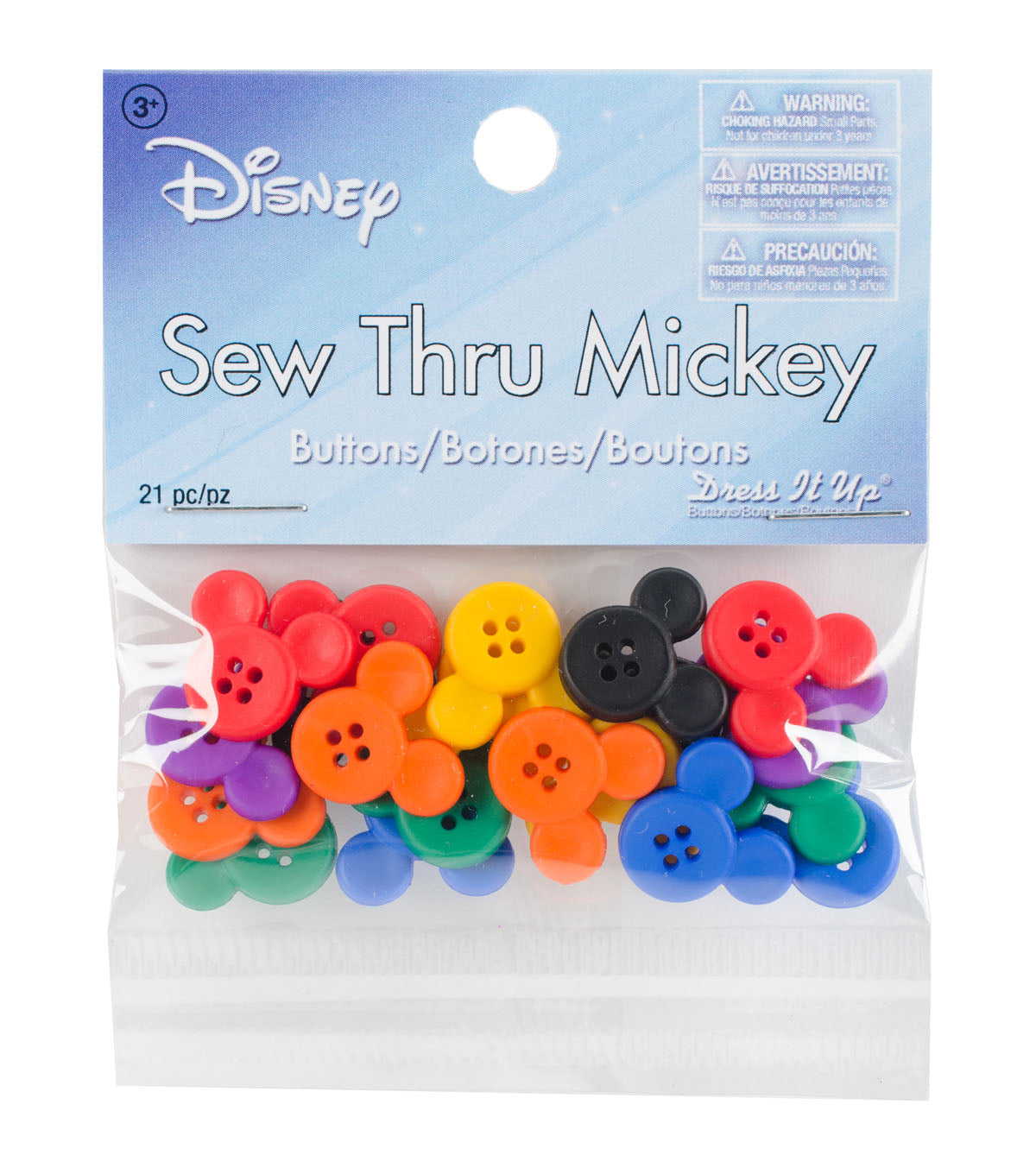 Sew Thru Mickey / Botones de Mickey descontinuado Disney
