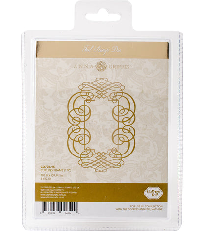 Anna Griffin Hot Foil Plate Curling Frame / Suaje De Marco Con Onditas Descontinuado Couture Creations