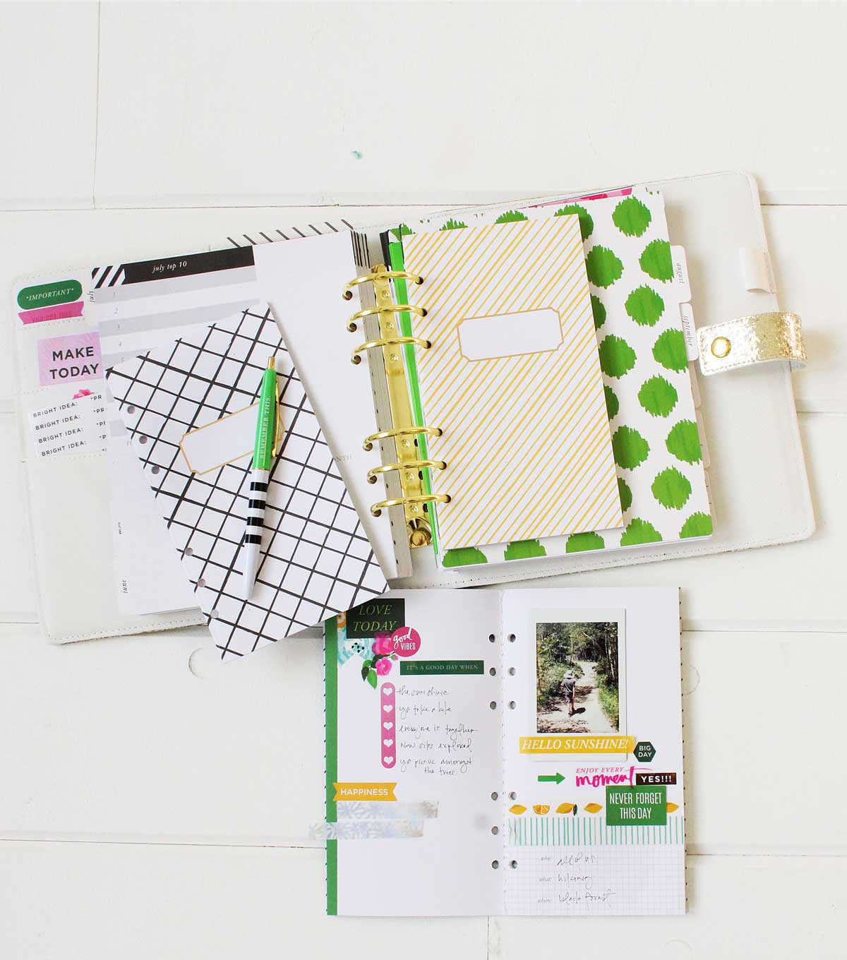 Memory Planner Clear Stamps Fresh Start Food / Sellos de Comida para Agenda Descontinuado Heidi Swapp
