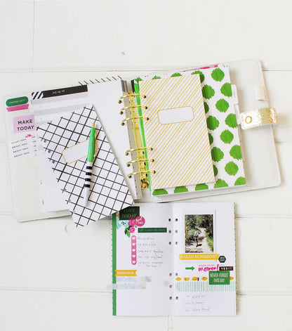 Memory Planner Clear Stamps Fresh Start Food / Sellos de Comida para Agenda Descontinuado Heidi Swapp