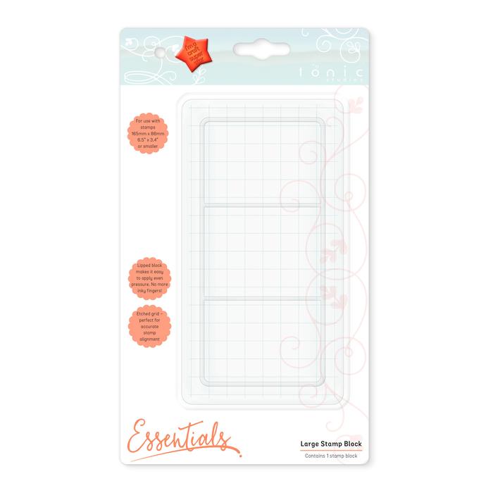 Large Stamping Block / Bloque de Acrílico Grande Herramientas Tonic Studios