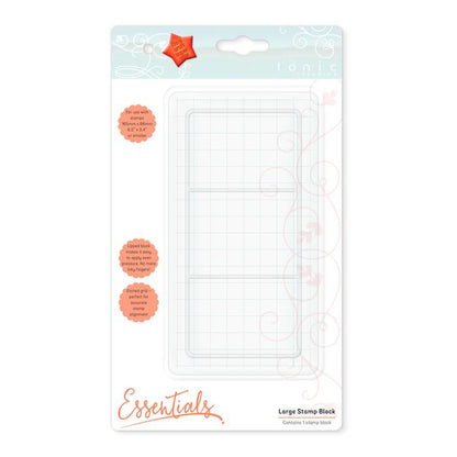 Large Stamping Block / Bloque de Acrílico Grande Herramientas Tonic Studios