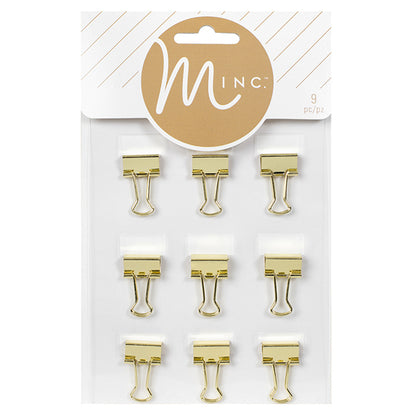 Gold Metal Binder Clips / Clips Metálicos Dorados Descontinuado Heidi Swapp