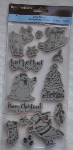 Christmas 171846 / Sellos de Goma Cling Navidad Descontinuado Recollections