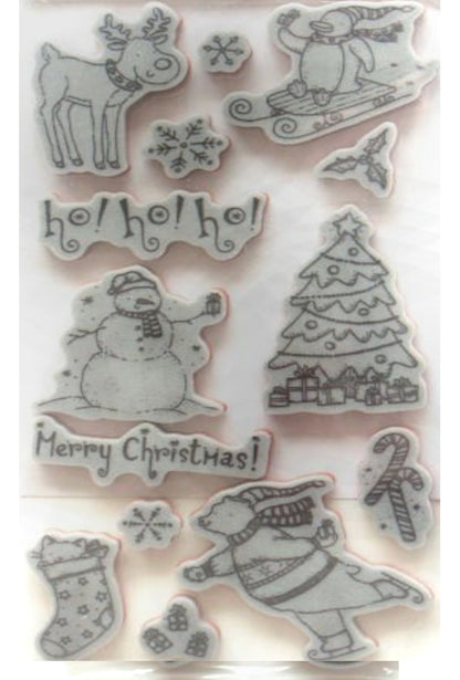Christmas 171846 / Sellos de Goma Cling Navidad Descontinuado Recollections