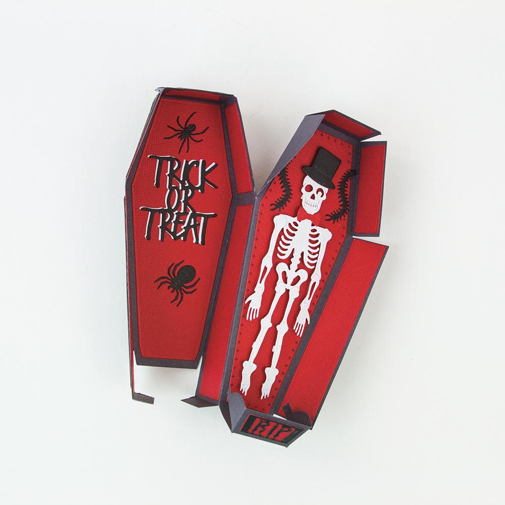 Spooktacular Coffin Treat Box Die / Suaje de Cajita de Ataud Descontinuado Tonic Studios