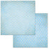 Powder Blue Chevron Dot Cardstock / Cartulina Textuizada de Puntitos y Zig Zag Doble Cara Descontinuado BoBunny