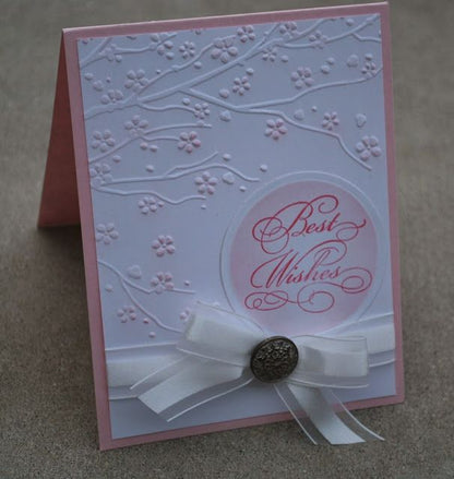 Cherry Blossom Embossing Folder / Folder de Grabado Flor Cerezo Descontinuado Nellie Snellen
