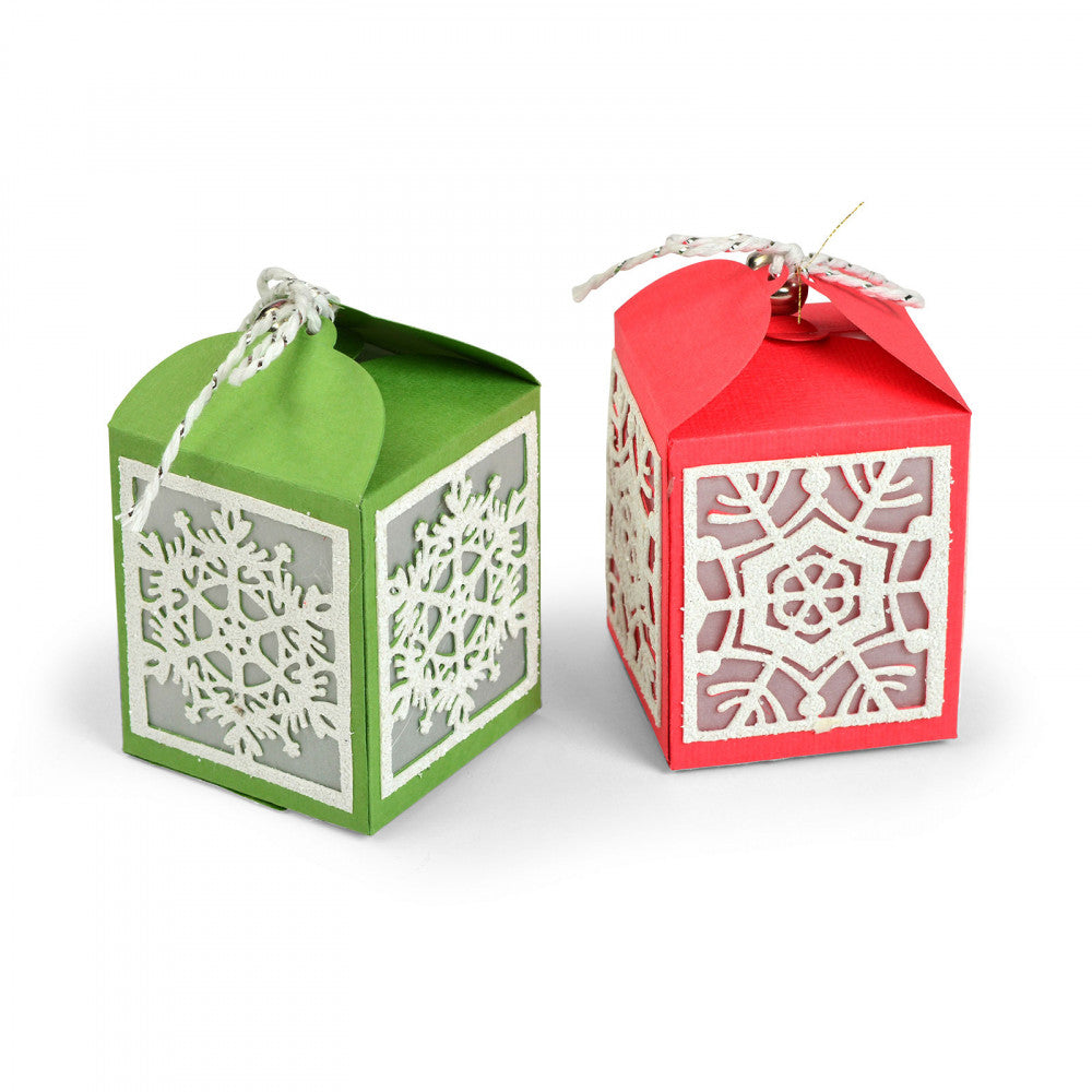 Thinlits Snowflake Favor Box Die  / Suaje de Cajita de Copo de Nieve Descontinuado Sizzix