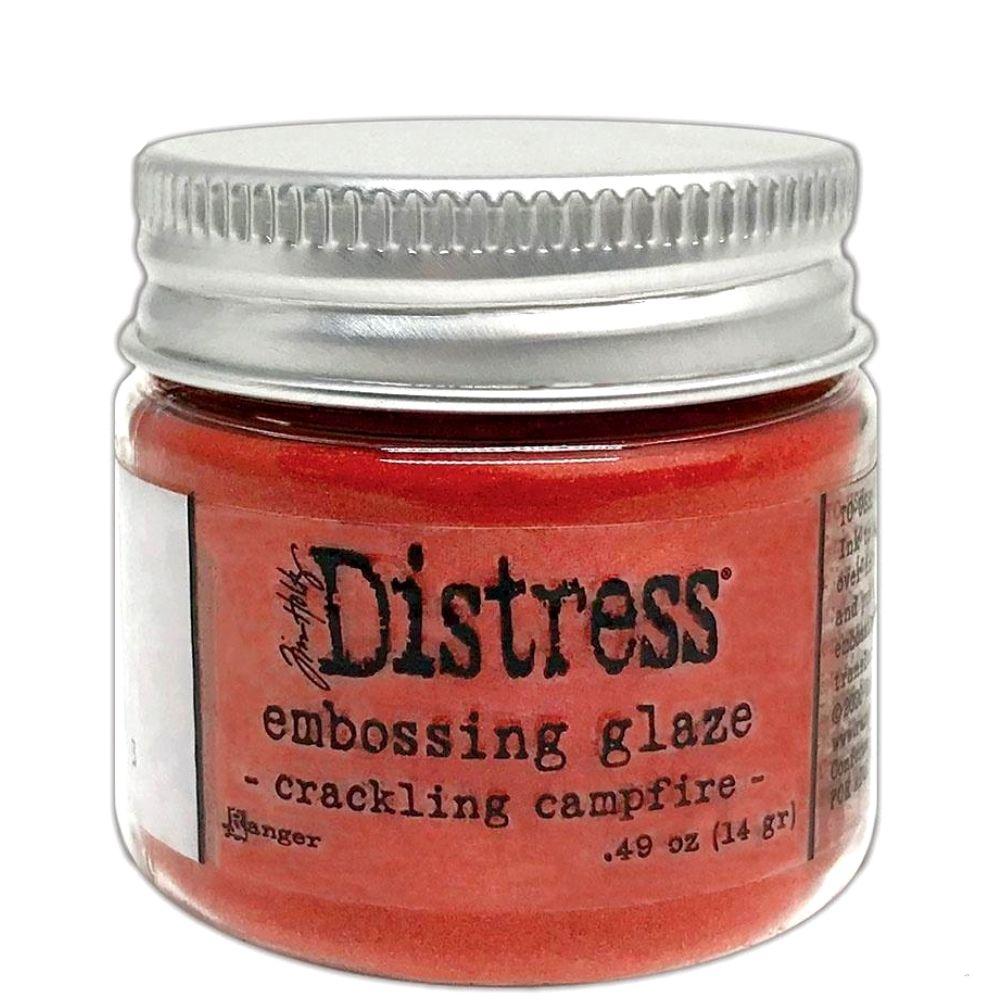 Distress Embossing Glaze Crackling Campfire / Polvo de Embossing Rojo Fuego Polvos de Embossing Ranger
