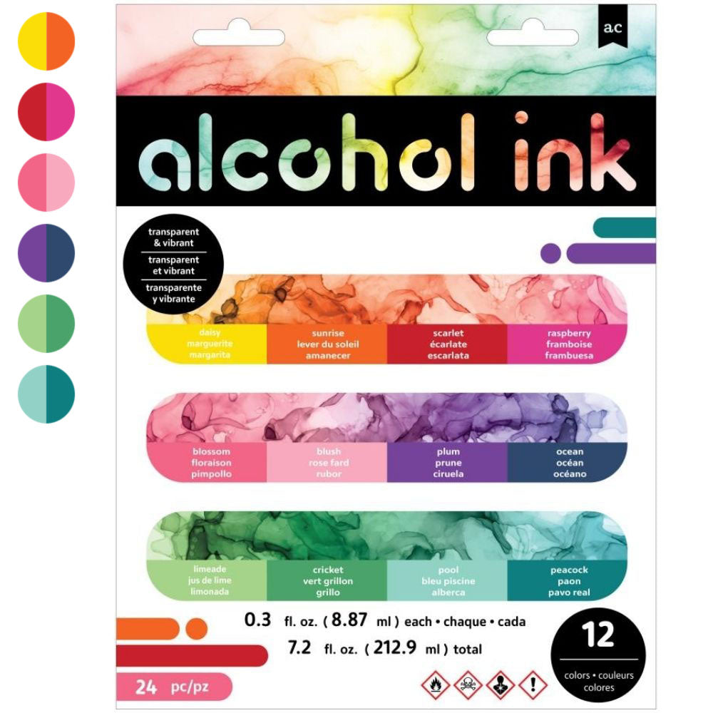 Alcohol Inks 24 Value Pack / Paquete 24 Tintas Alcohol