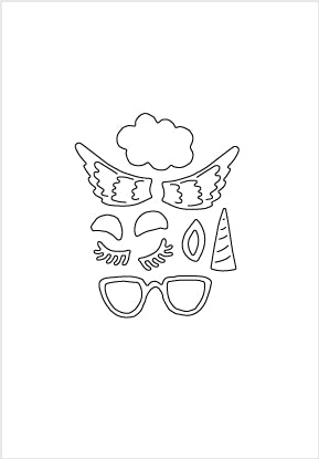 Unicorn Die / Suaje de Unicornio Descontinuado Flora &amp; Fauna