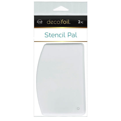 Deco Foil Stencil Pal / 2 Espátulas para aplicar Geles y Texturas Herramientas iCraft