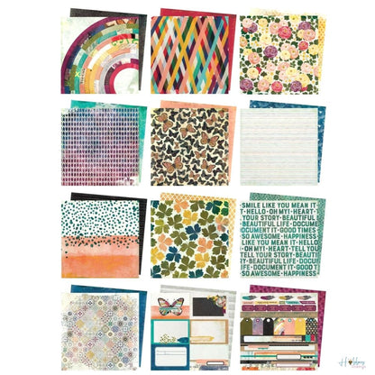 Storyteller Paper Pad 12 x 12" / Block de Papel Estampado Descontinuado Vicki Boutin