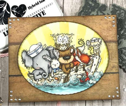 Sink Or Swim Stamps / Sellos de Polímero Arca Descontinuado LDRS Creative
