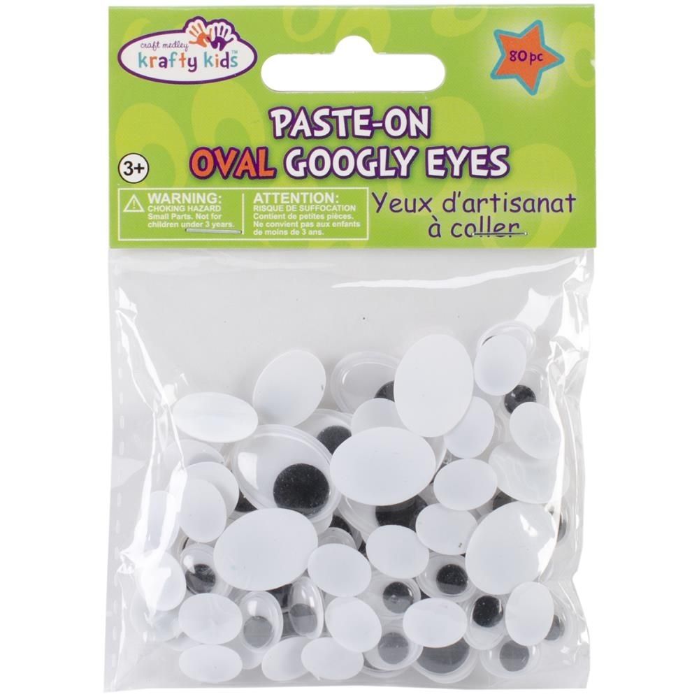Oval Googly Eyes Assorted Pack / Paquete Ojitos Móviles