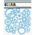 Gears Stencil/ Esténcil Engranes Descontinuado Clear Scraps