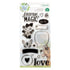 Never Grow Up Clear Acrylic Stamps / Sellos Mariposa y Frases Descontinuado American Crafts