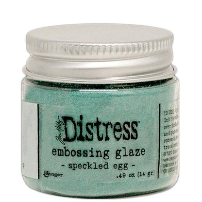 Distress Embossing Glaze Speckled Egg / Polvo de Embossing Azul Viejo Descontinuado Ranger