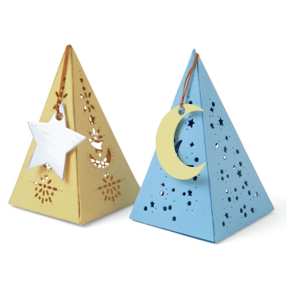 Thinlits Celestial Favor Box Die / Suaje Cajitas Estrelladas Descontinuado Sizzix