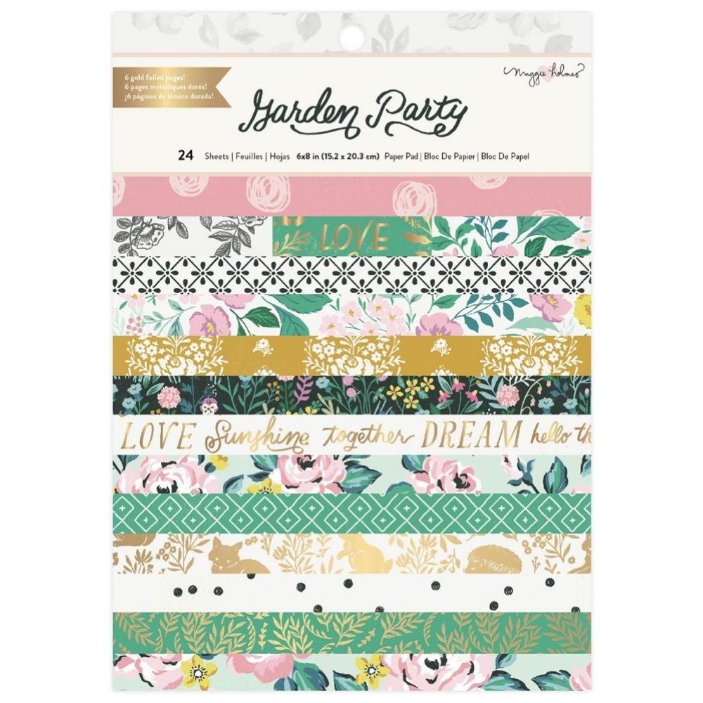 Garden Party Paper Pad 8 x 6" / Block de Papel Flores Papel American Crafts