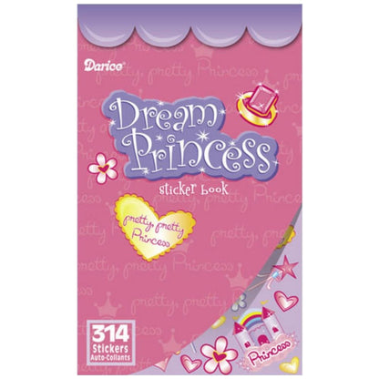 Sticker Book Dream Princess  / 314 Estampas de Princesa Descontinuado Darice